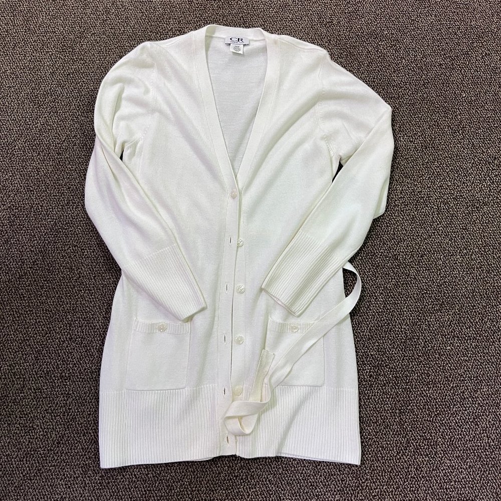 Super Soft Long Button Up Cardigan by Carroll Reed Size M